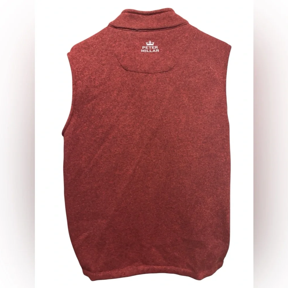 Peter Millar Burgundy Fleece Vest collaboration‎ with Willie Watson